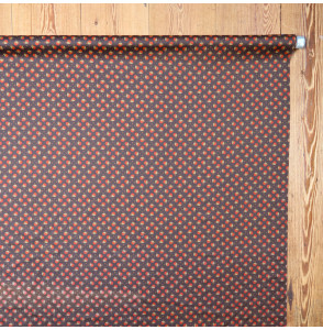 Coupon-zijden-en-wol-1M20--beige-en-bruine-bloemen