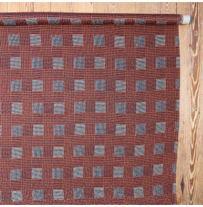 Coupon-zijden-2M20--bruine-en-zwarte-prince-de-galle