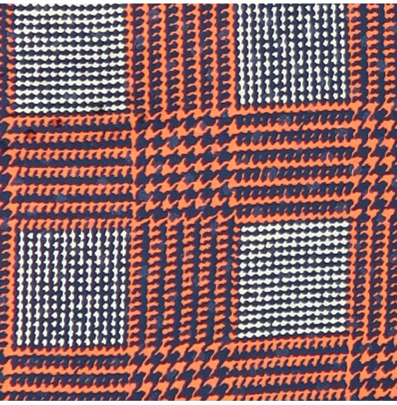 Coupon-zijden-2M20--bruine-en-zwarte-prince-de-galle