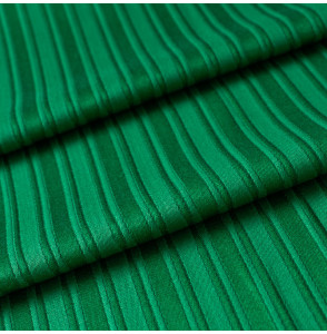 Tissu-d'ameublement-vintage-lignes-vertes-satinées