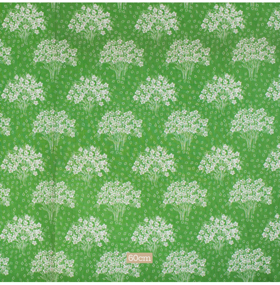 Tissu-d'ameublement-vintage-bouquets-blancs