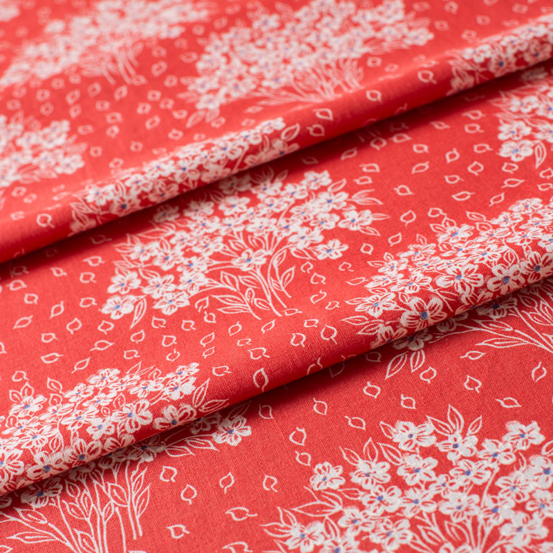 Tissu-d'ameublement-vintage-bouquets-blancs