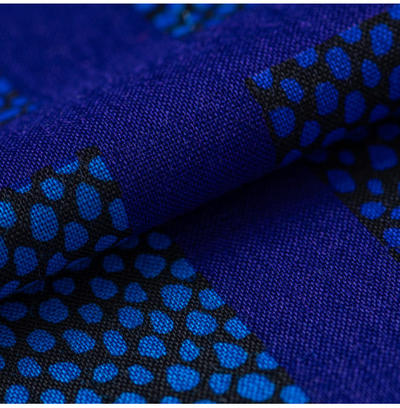 EXCEPTIONNEL-TISSU-FINE-LAINE-DE-LA-MAISON-ABRAHAM-QUADRILLAGE-BLEU-ET-MAUVE