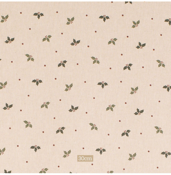 Tissu-look-lin-Noël-houx