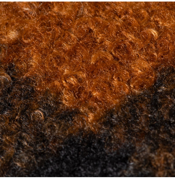 Tissu-polaire-bouclette-carreaux-ocre-et-noir