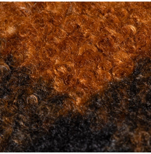 Tissu-polaire-bouclette-carreaux-ocre-et-noir