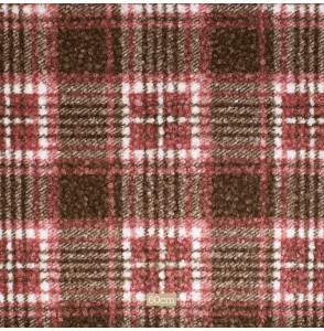 Stof-polar-bouclette-geruiten-bruin-en-oud-roze