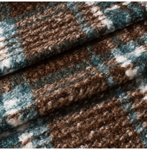 Tissu-polaire-bouclette-carreaux-turquoise-et-brun
