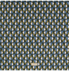 Tissu-bachette-coton-géométrique-vert-et-bleu