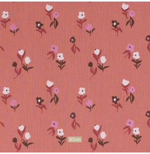 Tissu-double-gaze-rosa-marsala-petites-fleurs