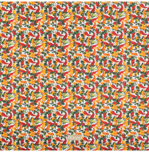 Tissu-coton-blanc-piments