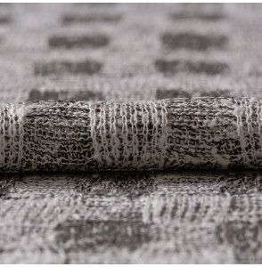 TISSU-MAILLE-EXCEPTIONNELLE-EN-LAINE-ET-SOIE-AGNONA-MADE-IN-ITALY-VICHY-NOIR-ET-BLANC