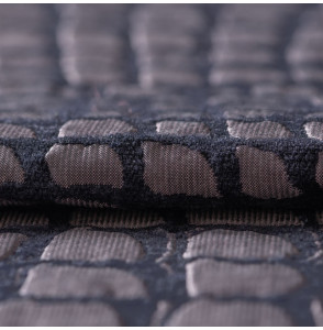 TISSU-JACQUARD-STYLE-CROCODILE-BLEU-GRIS