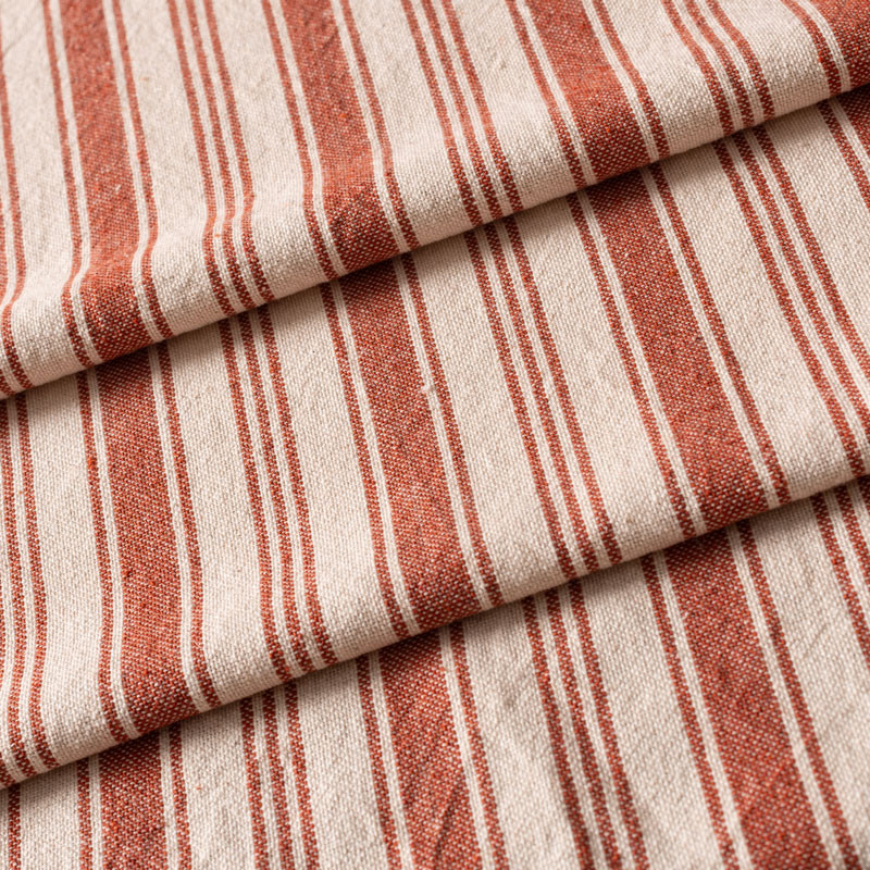 Tissu-coton-naturel-ligné-terracotta