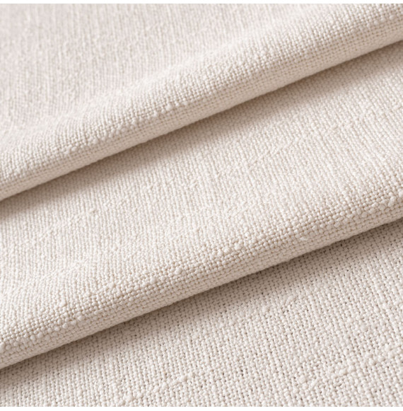 Tissu-look-lin-épais-écru