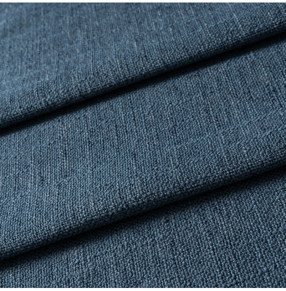 Tissu-look-lin-épais-bleu