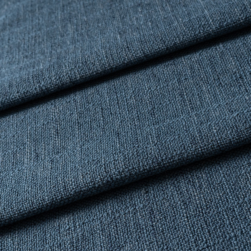 Tissu-look-lin-épais-bleu