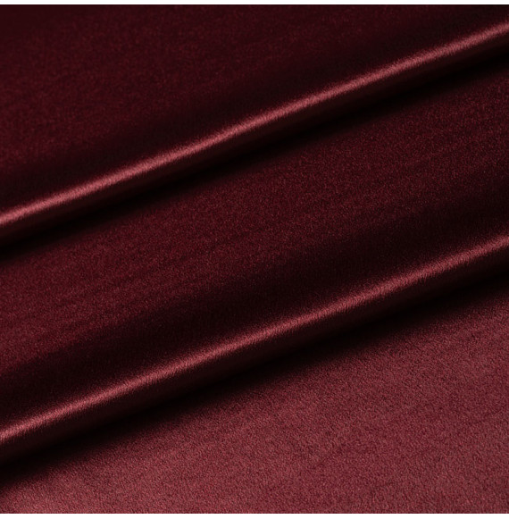 TISSU-SOIE-CRÈPE-SATIN-BORDEAUX