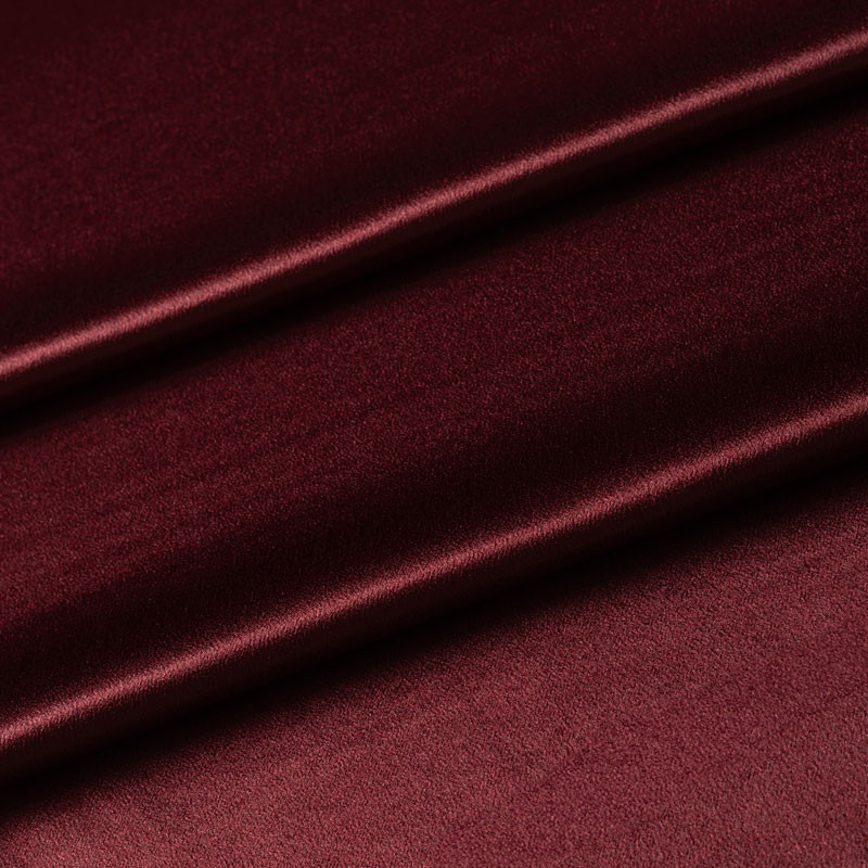 TISSU-SOIE-CRÈPE-SATIN-BORDEAUX