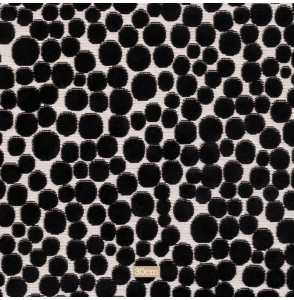 Tissu-velours-ameublement-pois-noir