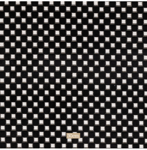 Tissu-velours-petit-carré-noir