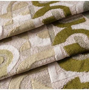 Fluweel-stof-geometrisch-groen-en-bouclette