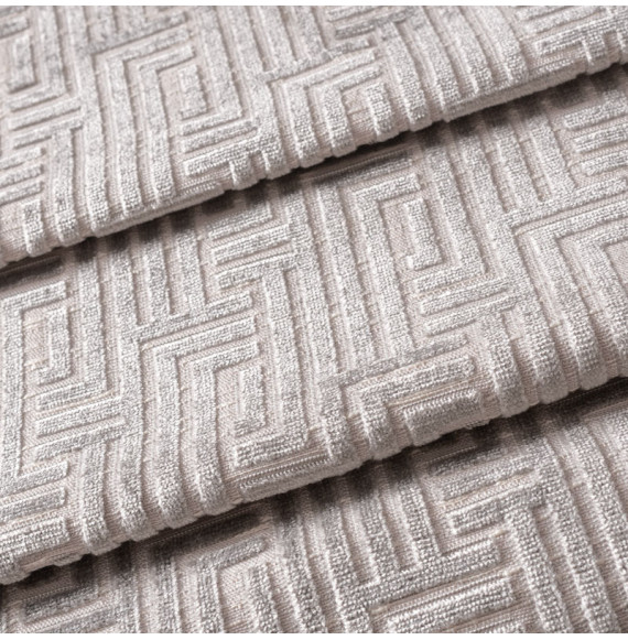 Tissu-velours-géométrique-gris-clair