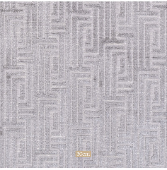Tissu-velours-géométrique-gris-clair