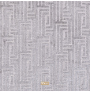 Fluweel-stof-geometrisch-licht-grijs