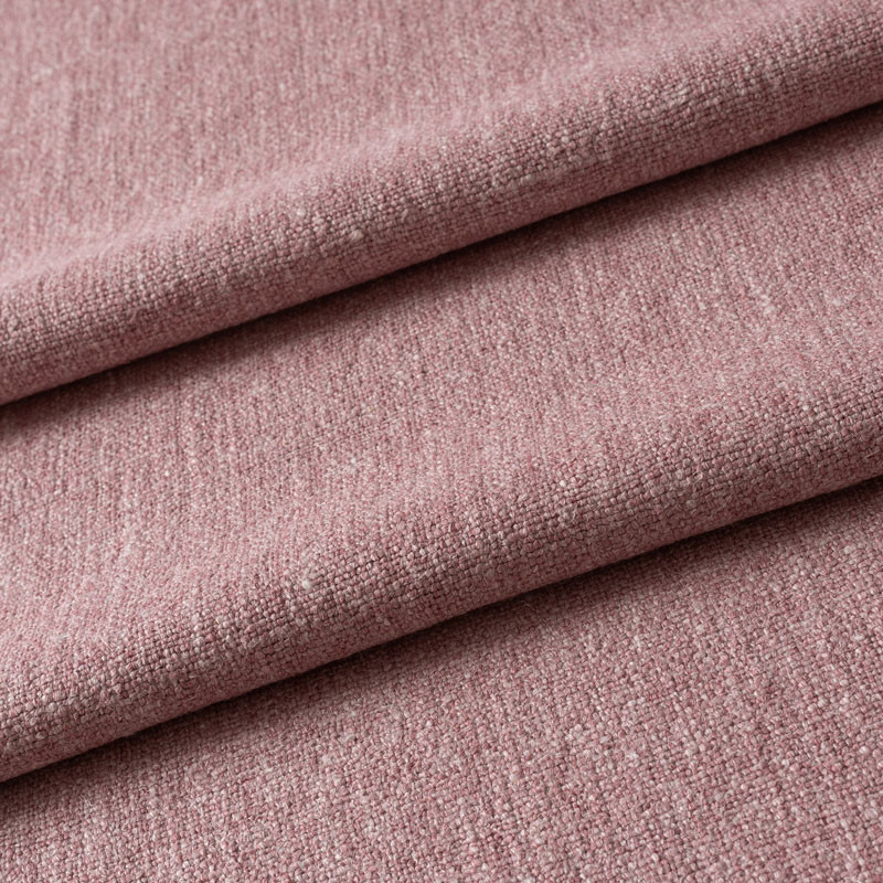 Tissu-lin-viscose-épais-chiné-rose