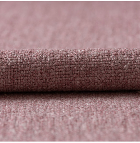 Tissu-lin-viscose-épais-chiné-rose