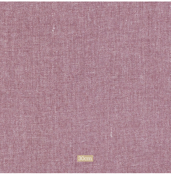 Tissu-lin-viscose-épais-chiné-rose
