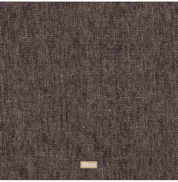Tissu-lin-épais-chiné-naturel-et-marron