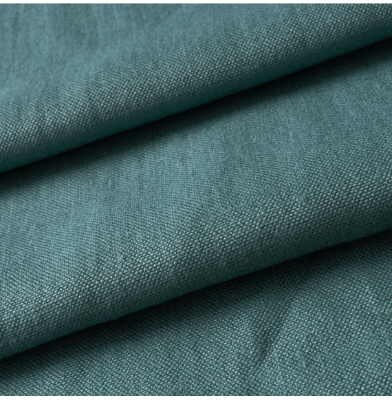 Tissu-lin-turquoise