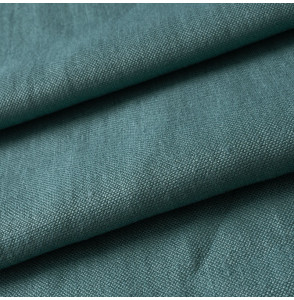 Tissu-lin-turquoise