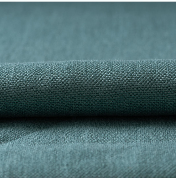 Tissu-lin-turquoise