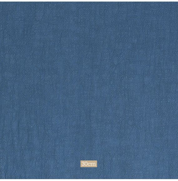 Tissu-ramie-aspect-lin-lavé-bleu-denim