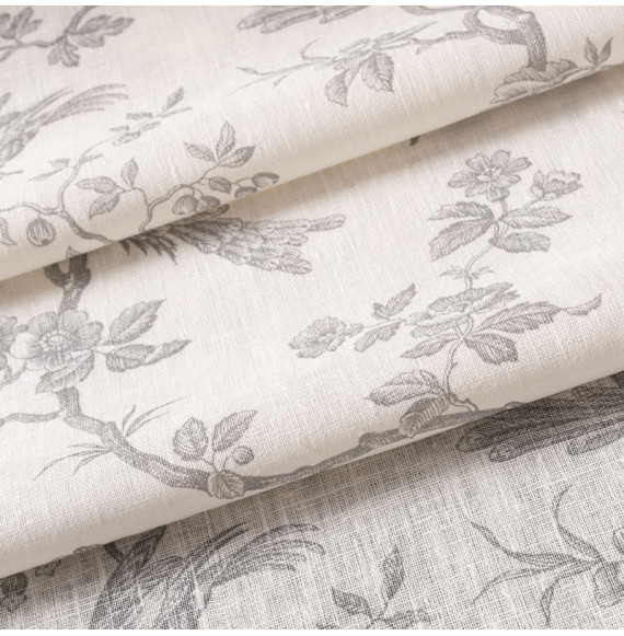 Tissu-lin-blanc-mésange-gris