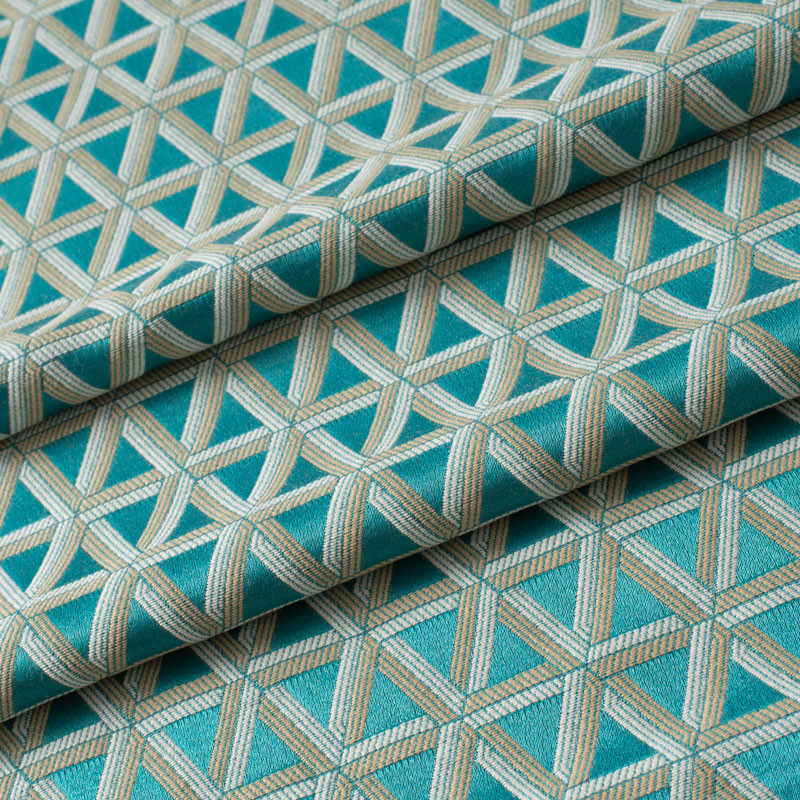 Decoratiestof-Byzance-brandvrij-aqua