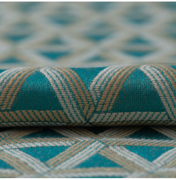 Decoratiestof-Byzance-brandvrij-aqua