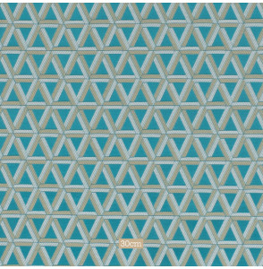 Decoratiestof-Byzance-brandvrij-aqua