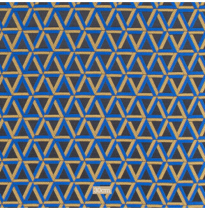 Decoratiestof-Byzance-brandvrij-blauw-zwart