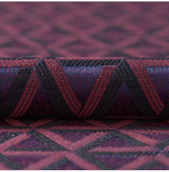 Decoratiestof-Byzance-brandvrij-aubergine