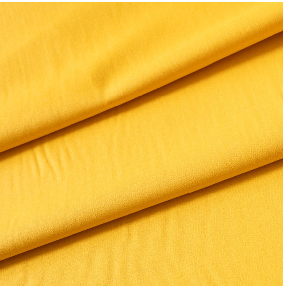 Tissu-coton-uni-safran