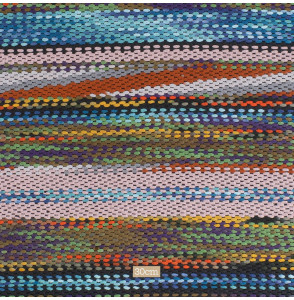 TISSU-TWEED-DE-HAUTE-COUTURE-LA-FILLE-LIGNÉ-MULTICOLORE--TURQUOISE