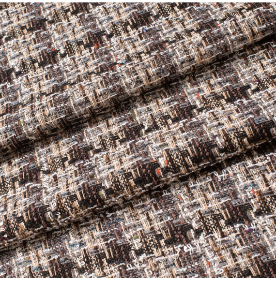 TISSU-TWEED-LINTON-TWEED---NOIR-ET-GRIS