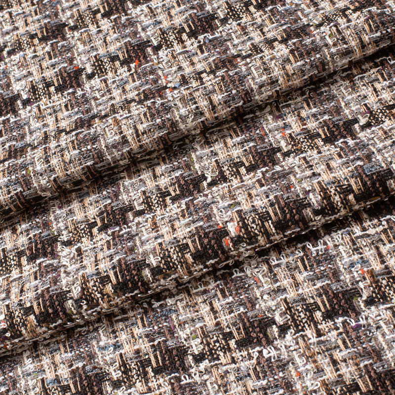 TISSU-TWEED-LINTON-TWEED---NOIR-ET-GRIS