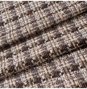 TISSU-TWEED-LINTON-TWEED---NOIR-ET-GRIS