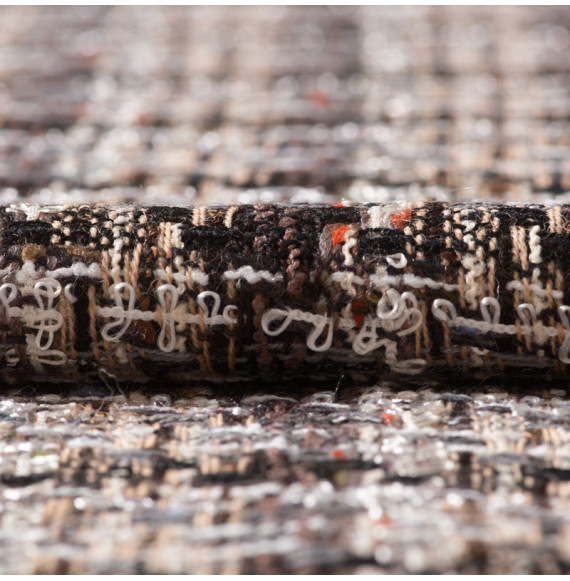 TISSU-TWEED-LINTON-TWEED---NOIR-ET-GRIS