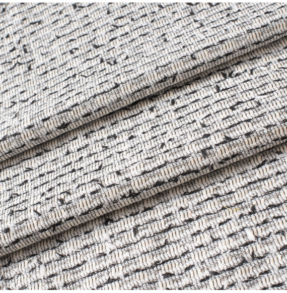 TISSU-LINTON-TWEED--BLEU-ET-BLANC